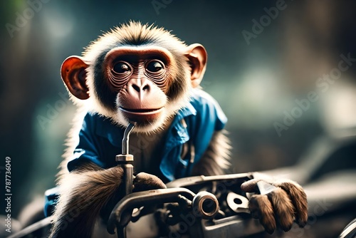 monkey as mechanic 