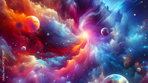 abstract colorful space background