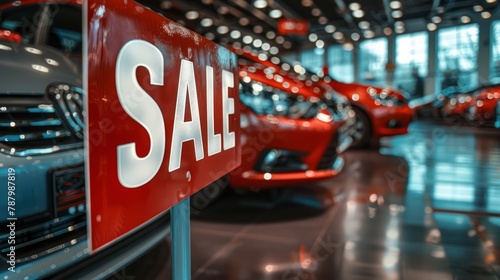 The downturn in commerce is evident from the vacant car market boasting high-priced vehicles but finding no interested buyers.
