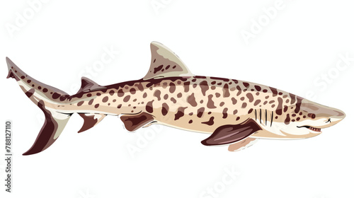 Small leopard shark or catshark with spotty background 