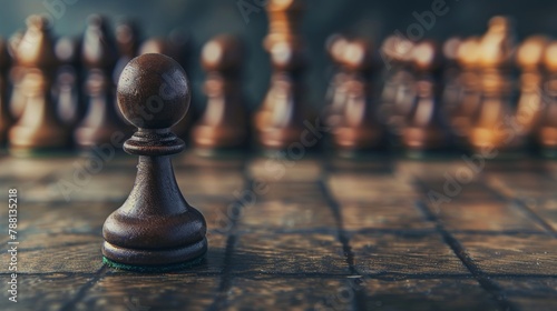 Strategic chess pawns banner illustrating challenge, critical decisions, and strategic moves