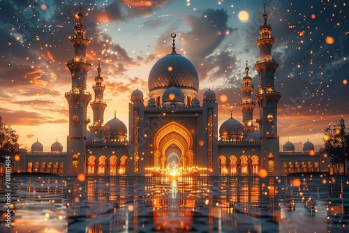 mosque islam religion architecture travel sky landmark minaret muslim sunset dome