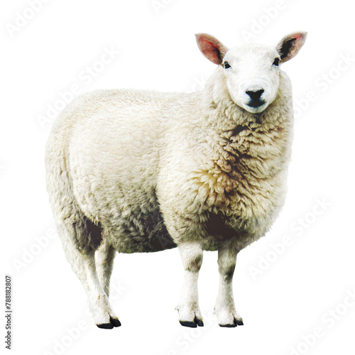 Png sheep farm animal sticker, transparent background