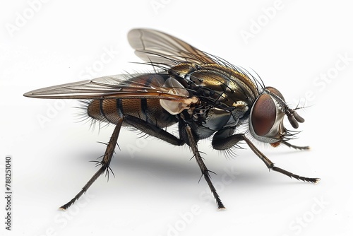 Housefly, Isolated on white, Arthropod
