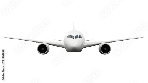 3D aircraft png clipart, realistic vehicle on transparent background