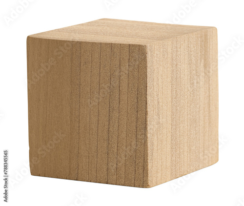 Brown wooden cubic home decor design element