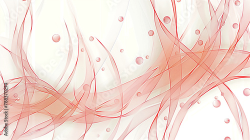 Abstract wavy design with yellow pink color, transparent voile fabric, soft lighting, smooth lines, high resolution, high detail,