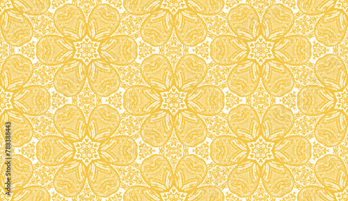 texture overlay seamless floral pattern in yellow