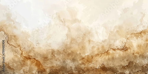 beige watercolor background , broown watercolor texture, banner