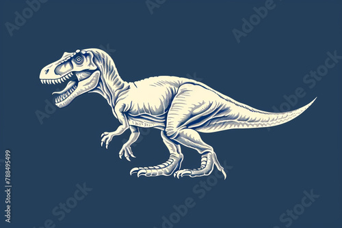 Bold cobalt blue Tyrannosaurus icon, representing courage and strength41. Exquisite ivory white Tyrannosaurus emblem, embodying purity and grace.