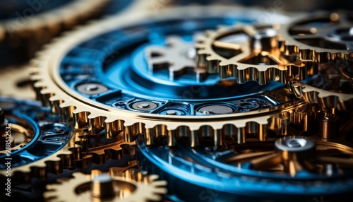technological background of gears and clock mechanisms