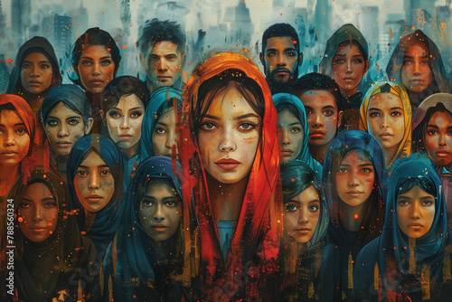 World Refugee Day Poster Design Generative AI