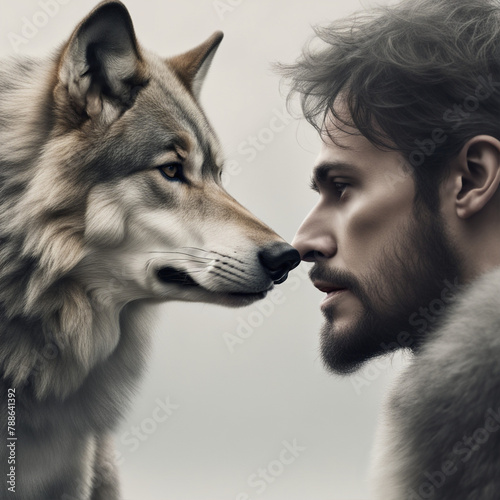 Spojrzenie wilka i człowieka
