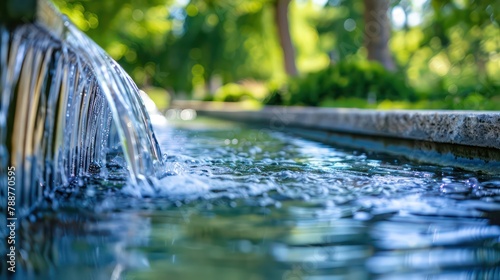Corporate sustainability initiative implementing water efficient technologies