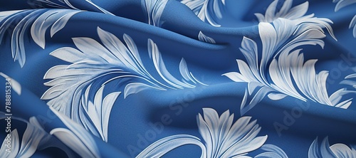 wave floral pattern cloth, flower, motif 16