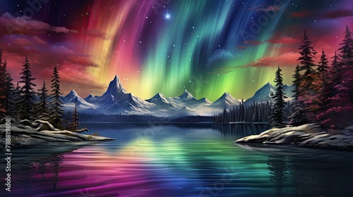 The aurora borealis, also known as the northern lights, is a natural phenomenon that creates a beautiful light display that can be seen in various col