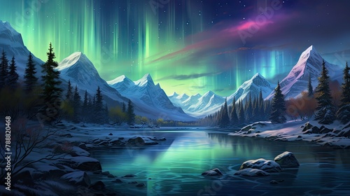 The aurora borealis, also known as the northern lights, is a natural phenomenon that creates a beautiful light display that can be seen in various col