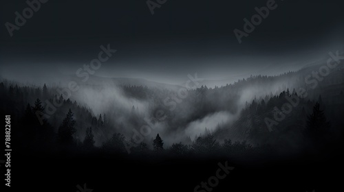 Foggy Mountains in the Dark