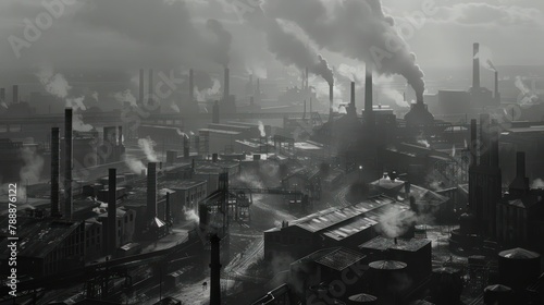 The sprawling factory grounds stretch as far as the eye can see, a testament to industrial prowess.