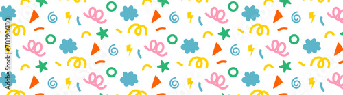 doodle cute patdoodle element cute seamless pattern background wallpaper colorful hand drawingtern