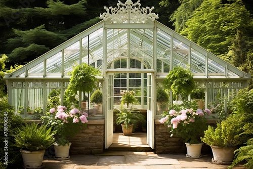 Greenhouse Elegance: Antique Parterre Gardens and Clipped Hedges Synergy