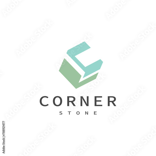 cornerstone vector icon logo design