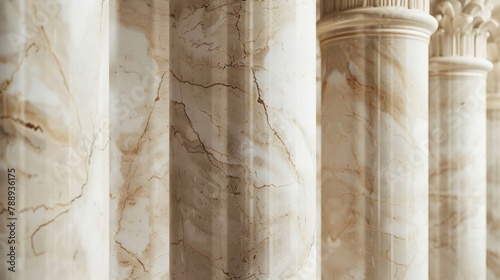Mellow Marble Columns Indistinct marble columns create a serene and muted background evoking a sense of integrity and dignity often associated with the pursuit of justice. .