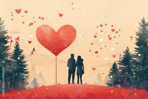 Explore Romanticism with Trendy Valentine Art: Stylish Designs and Artistic Graphics for Modern Couples and Love Celebrations