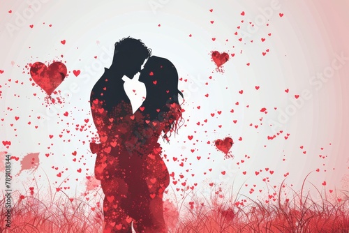 Create Romantic Scenes with Vector Art: Perfect for Wedding Invitations, Love Letters, and Valentine's Day Celebrations