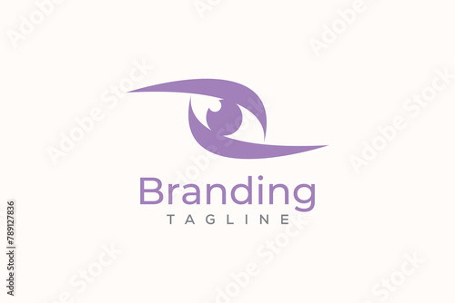 Modern eye logo vector design template. Eye icon creative logo vision design concept. 