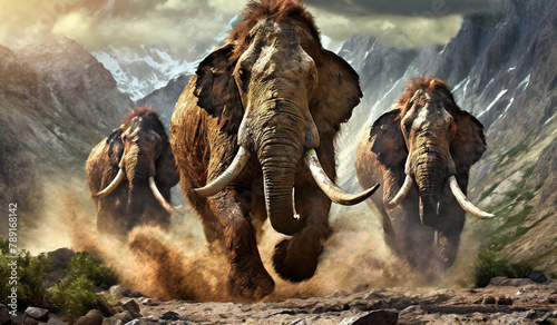 Prehistoric mammoths