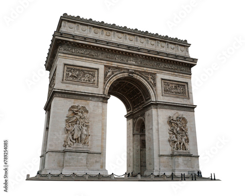 Arc de Triomphe png sticker, Paris famous landmark image on transparent background