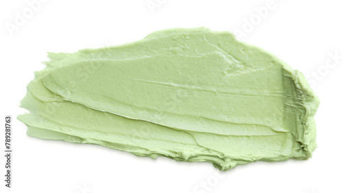 Png green cream smear design element texture