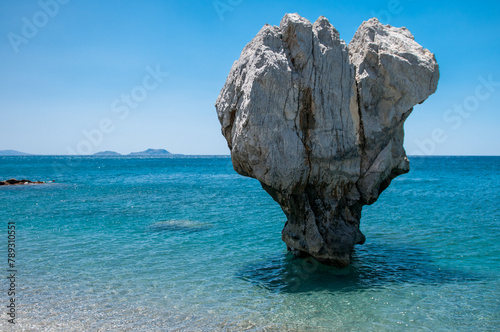 A rock of a form of hearth in Crete, Greece