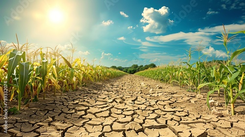 Analyze the effects of hot weather on agriculture and food production, including crop yields and water availability