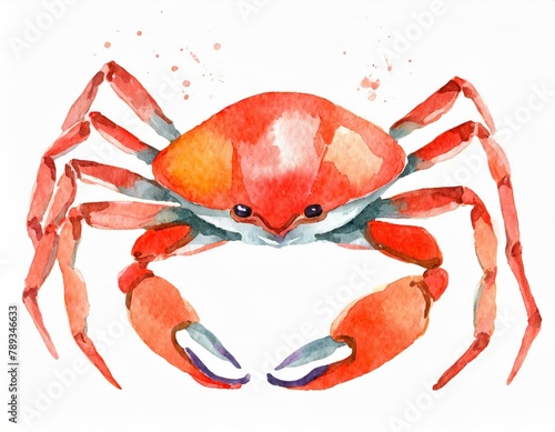 Czerwony krab ilustracja