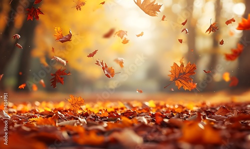 秋の魔法：公園の紅葉が描く幻想的な風景,The Magic of Autumn: Fantastic Landscapes Created by the Park's Autumn Foliage,Generative AI