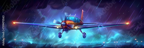 A pilot navigates a stormy sky, their skill and composure reflecting the ability to steer a business through turbulent times