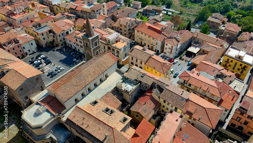 aerial pictures made with a dji mini 4 pro drone over Palestrina, Lazio, Italy.