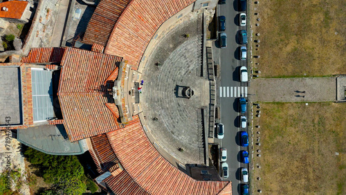 aerial pictures made with a dji mini 4 pro drone over Palestrina, Lazio, Italy.