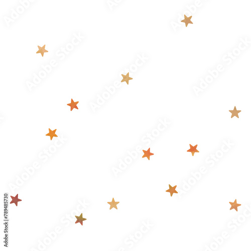 Gold star confetti png background