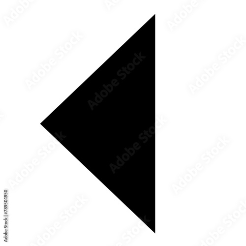 Left triangle arrow icon 