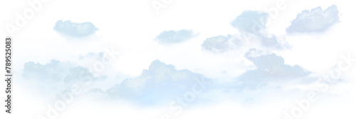 White cloud png on transparent background
