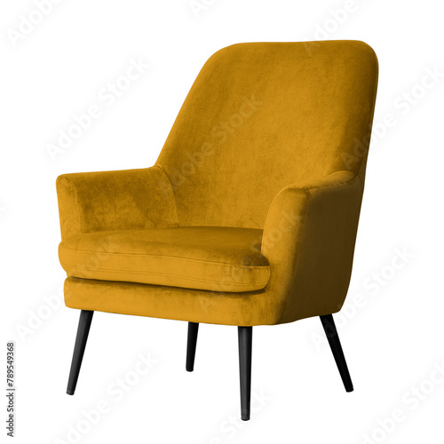 Modern lounge chair png mockup living room furniture