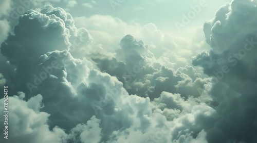 Amazing view of the clouds from above. The clouds are so close you feel like you can touch them.