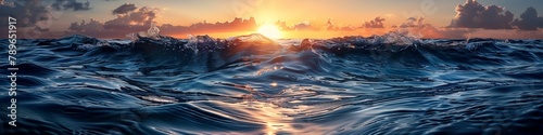 In the idyllic dawn, underwater scenes unfold, with sunbeams casting rays through the aquatic world