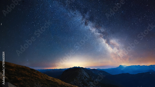 Kosmische Pracht: Milchstraße und Sternschnuppe im Einklang mit der Natur 