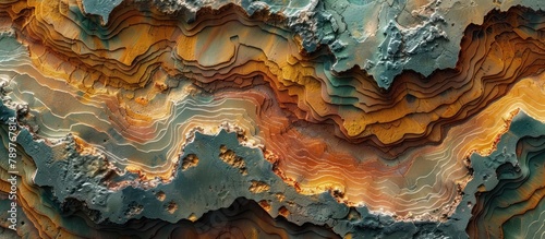 Geological Landscape Showcasing Potential Targets and Mineral Rich Formations