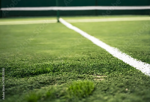 Close-up pista de tenis de hierba