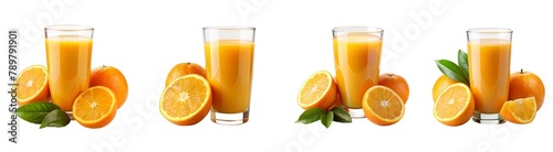 set of orange juice - juicy, juice, drink, liquid isolated on transparent background